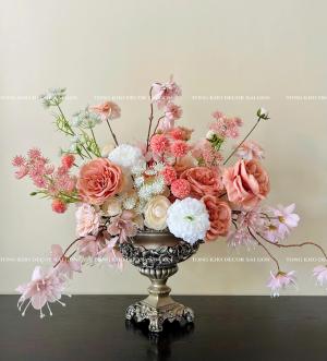 Bình cổ tròn thấp (không kèm hoa)